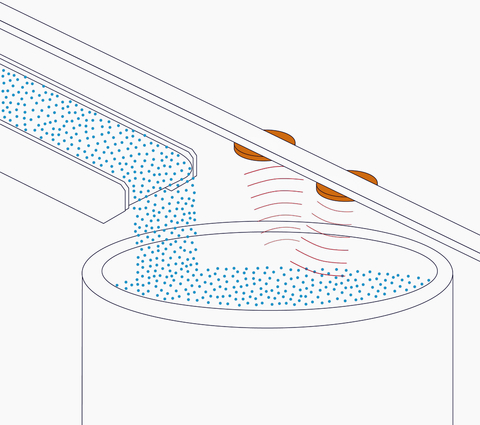 Sensors Insights 1 2017-09-01 Fig2 Fig. 2: Filling level measurement is a typical application for propagation time evaluation.